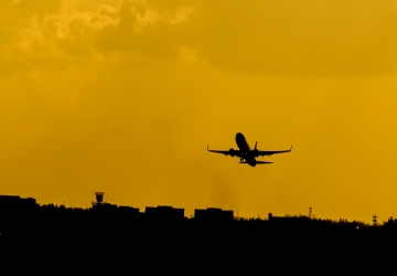 aeroplane taking off