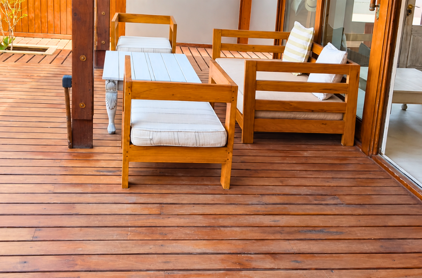 seating outside bedroom at Aloha 7 in Ponta Mamoli